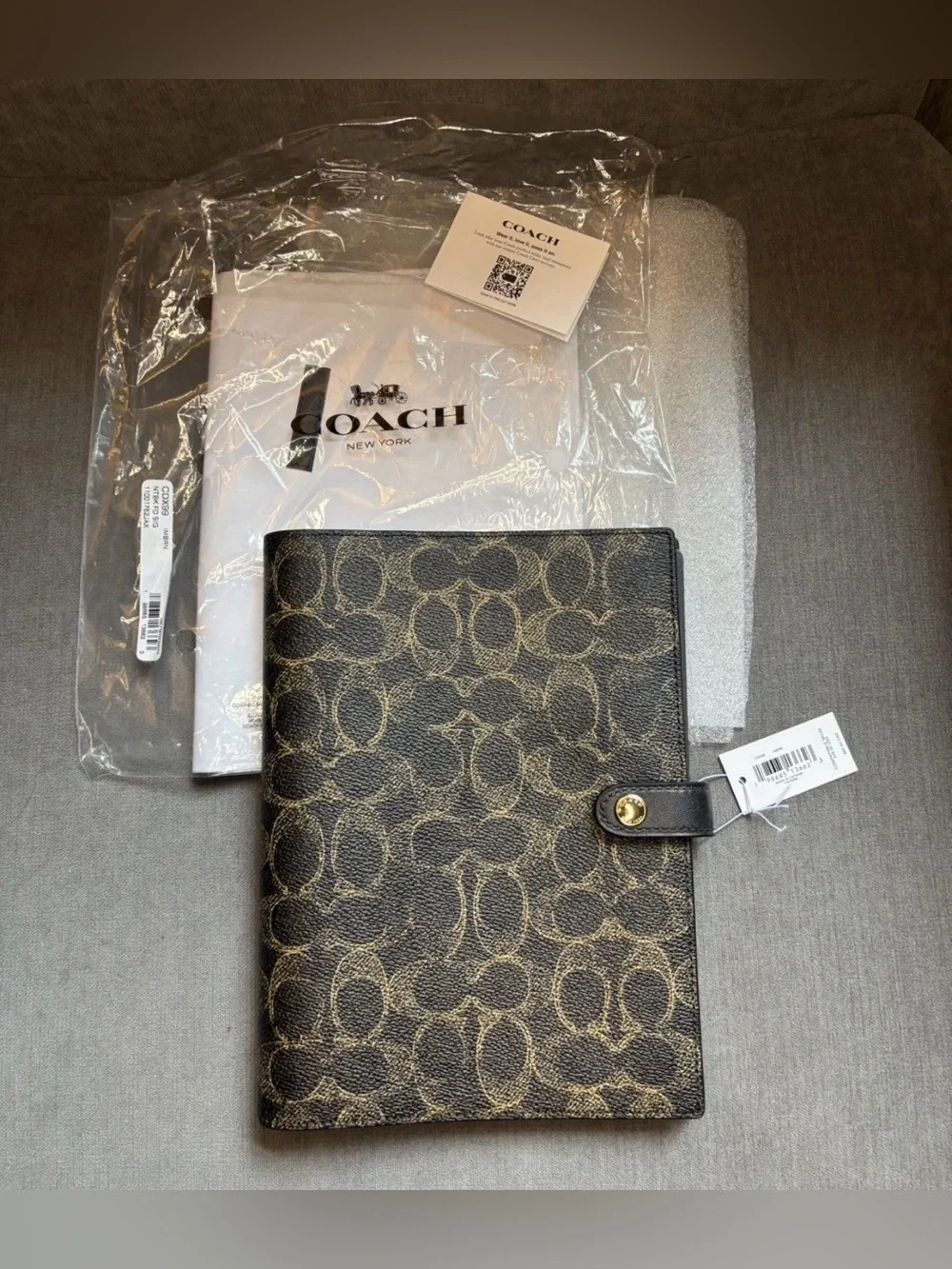 Coach authentic notebook